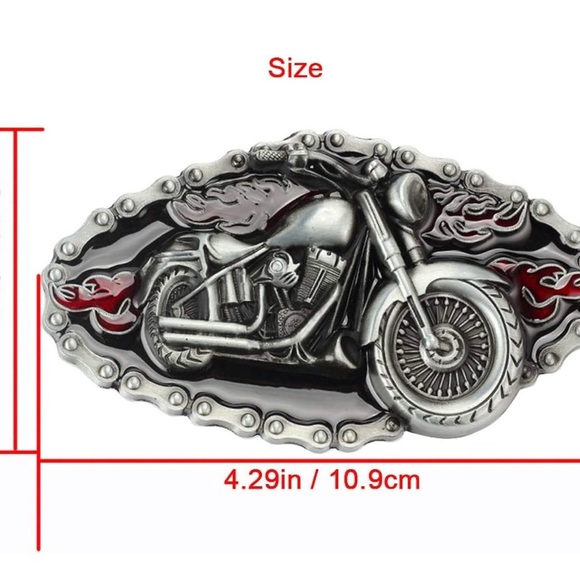 Motorcycle Belt Buckle men - Picture 3 of 6